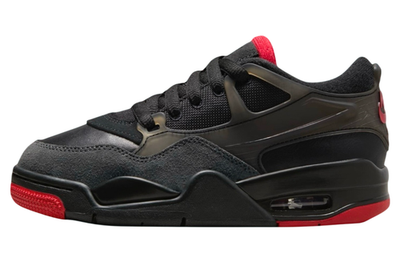 Nike Men's Air Jordan 4 RM Bred Retro Black Red Sneakers FQ7939