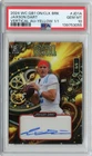 2024 Wild Card QB1 Jaxson Dart YELLOW VERTICAL Rookie Auto #'D 1/1 #JD1-A PSA 10
