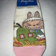 1 Pair Monster Socks with Holding Green House Kids Up to Size 2 35-41 