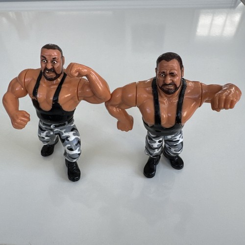 Vintage 1991 Hasbro WWF Bushwackers Luke & Butch W...