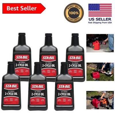 Full Synthetic 2-Cycle Oil 13oz - 50:1 & 40:1 Mix Ratios, 6 Pack for All Engines