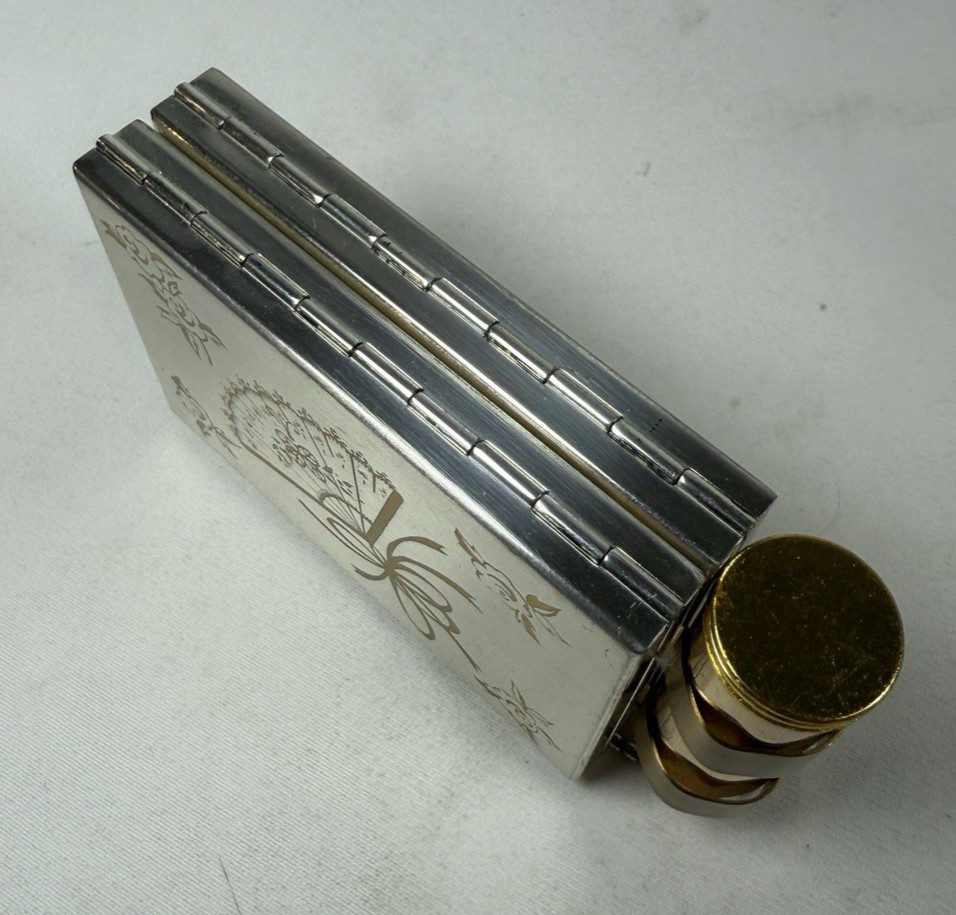 Vintage Zell 5th Fifth Avenue Makeup Compact, Lipstick, Cigarette Case Carryall