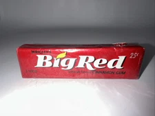 Vintage 80’s Wrigley's Big Red Cinnamon Gum 25 Cents NOS Full Unopened Sealed