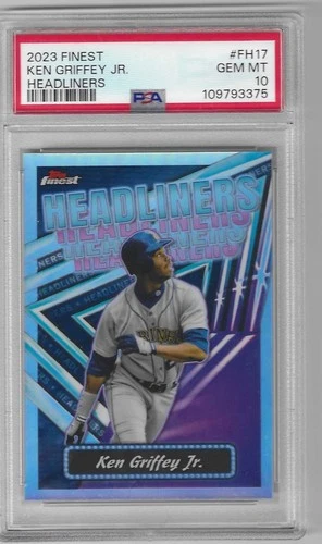 Ken Griffey JR. 2023 Topps Finest Headliners #FH17  PSA 10