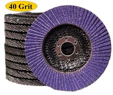 20PACK 4-1/2 40 Grit Purple Ceramic Flap Disc...