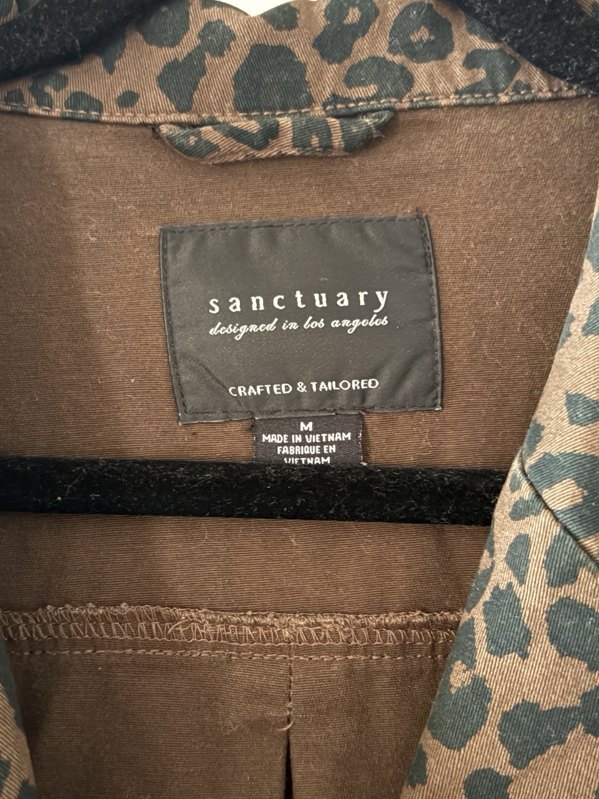 Sanctuary Leopard Print Button Front Jacket Brown… - image 2