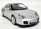 KK 1/18 Porsche 911 996 Turbo 2000 Silver Diecast Scale Model Car