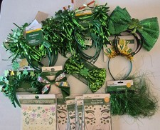 St Patrick's Lot , headbands, face tattoos, shamrocks, green, Fighting Irish
