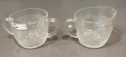 Vintage Anchor Hocking SANDWICH Clear Glass Creamer and Sugar Bowl Set — photo 1
