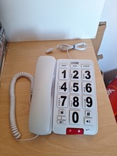 Logik LARGE/BIG Button Corded Telephone | White