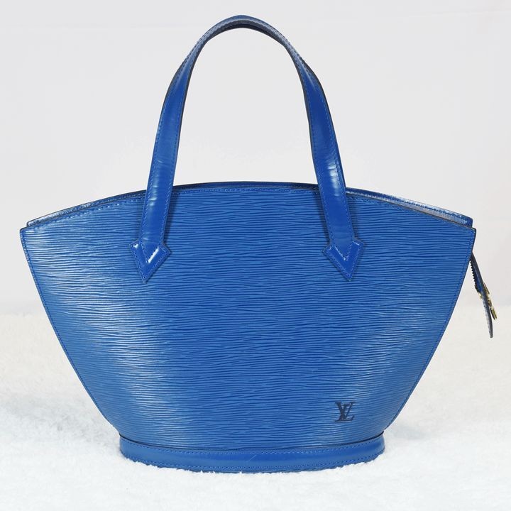 LOUIS VUITTON Epi Saint-Jacques Canvas Tote Bag Toledo Blue Preowned