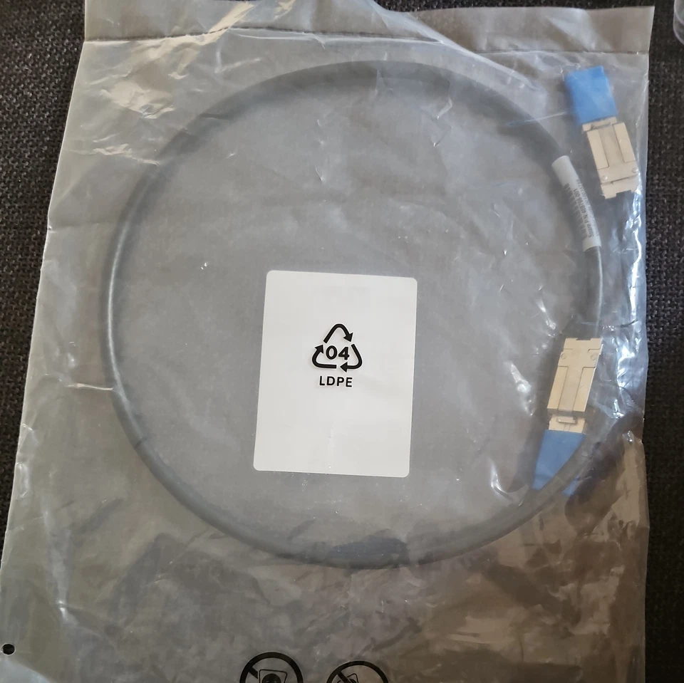HP 407344-002 external Mini SAS to Mini SAS SFF-8088 cable 1m 408766-001 New - Image 3 of 4