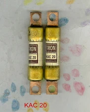 TRON KAC20 FUSE KAC 20  BUSSMAN 600 VOLT 20 AMP
