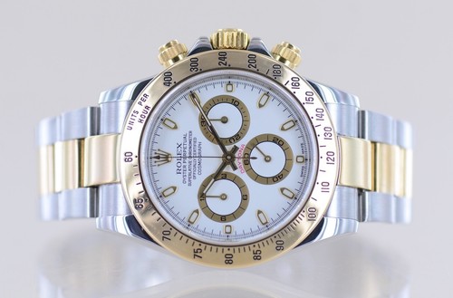 Rolex Uhr Daytona Stahl Gold white Dial Cosmograph Automatik Klassiker - Bild 13 von 19