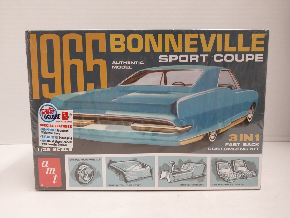 AMT Bonneville Sport Coupe Model Kit - White for sale online