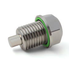 Magnetic Oil Drain Plug for Engine Pan - Compatible with KIA - "STAINLESS STEEL"