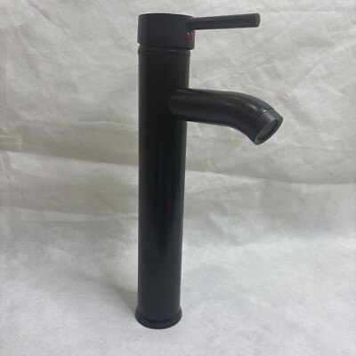 Single Stem Tall 12 Inch Rubbed Bronze Vanity Faucet