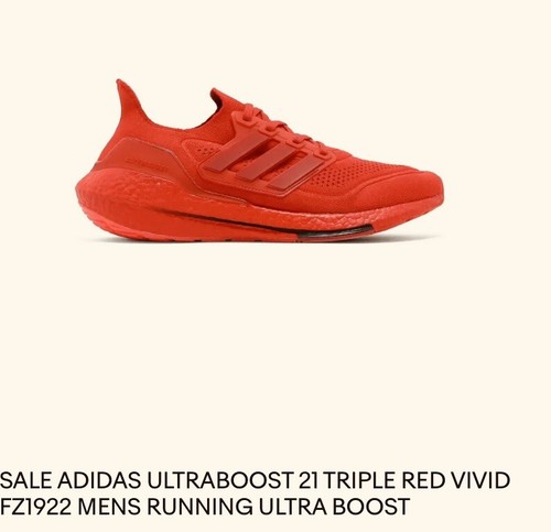 SALE ADIDAS ULTRABOOST 21 TRIPLE RED 