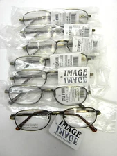 7 PACK! Image #9000 Brass Style Folding, Reading Glasses Magnifying +3.50