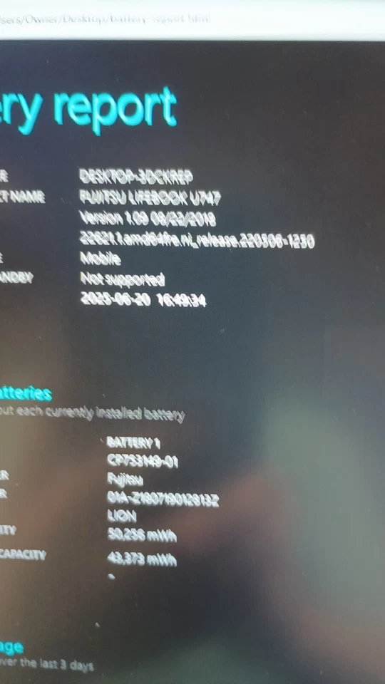 6201 LifeBookU747 с зарядным устройством!! i5-6200U.8GB.128GB M.2.14» FHD.W11.Slim!Nice! - Изображение 2 из 4