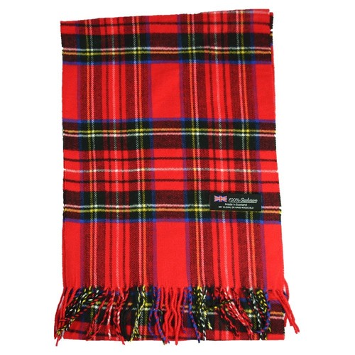 Sciarpa Cashmere Sciarpa In Cashmere 100% Tartan Royal Stewart - Foto 7