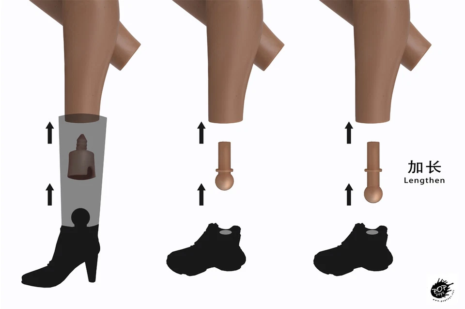 POPTOYS 1:6 Modified Flexible PVC Female Action Figure Body Soldier Doll Presale - Image 4 of 4