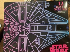 Disney Star Wars Women's 12 Days of Socks 12-Pack Size 4-10 - New in Box