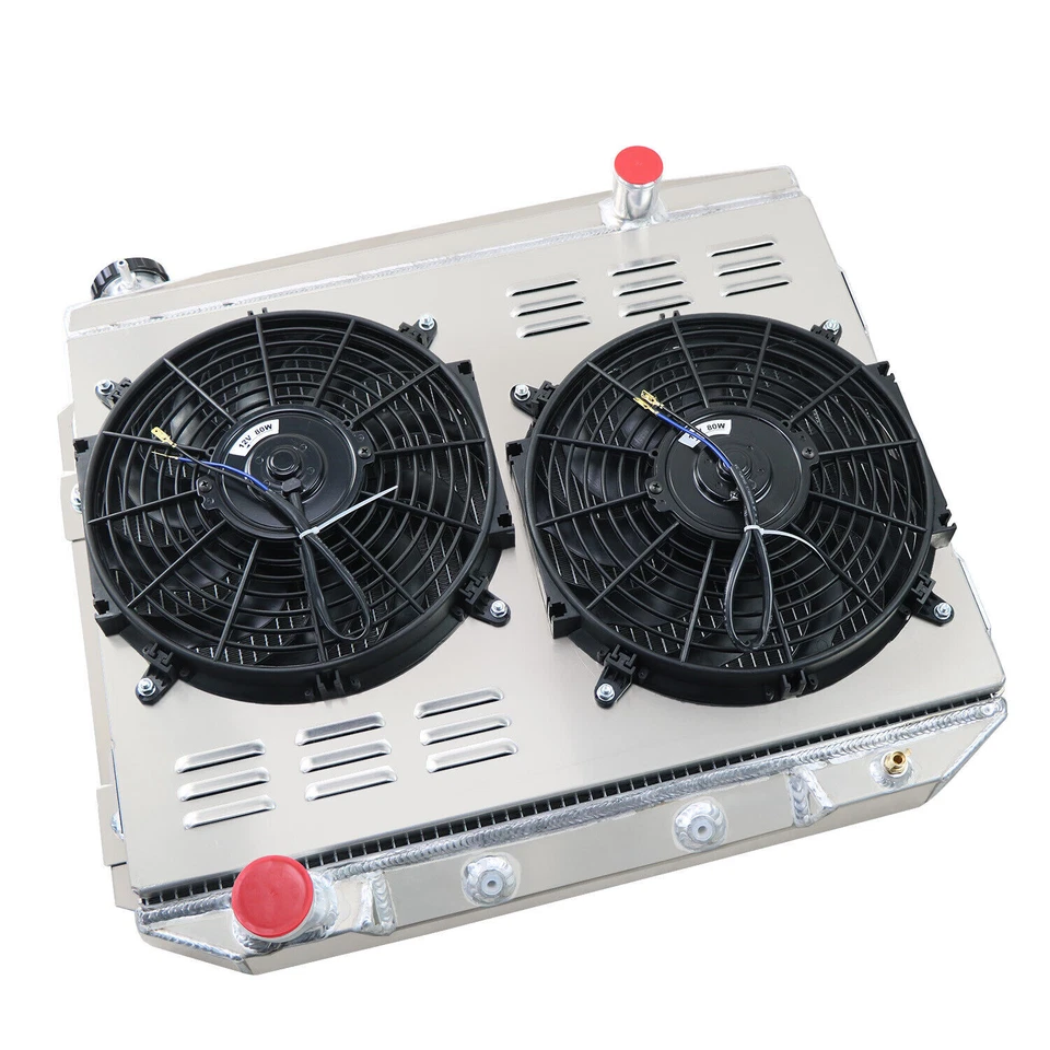 3 Row Radiator+Shroud Fan+Relay Fits 1957-1959 Ford Fairlane Galaxie Skyliner - Image 4 of 4