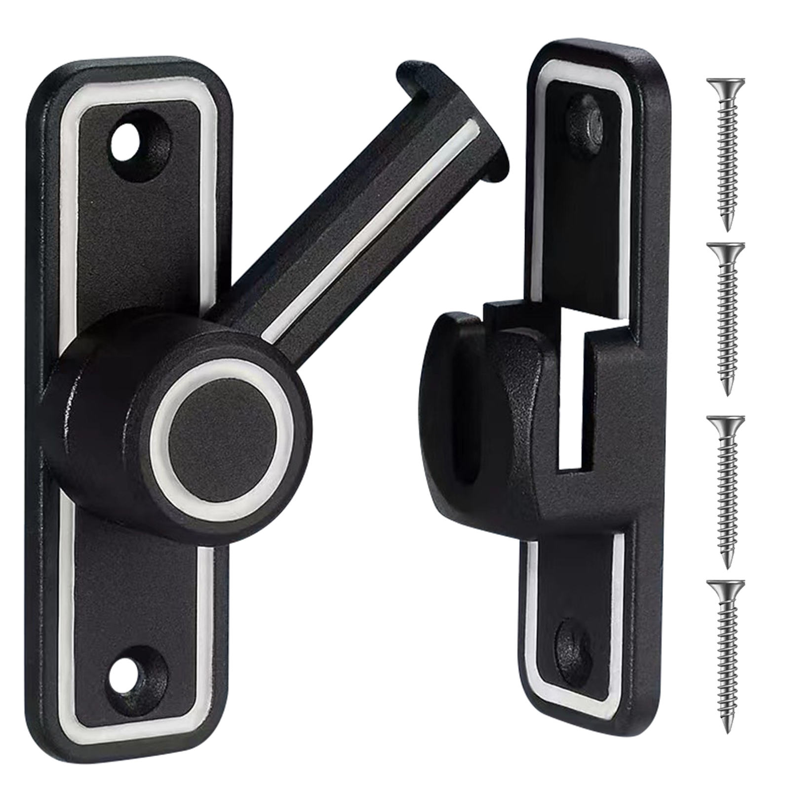 Rustproof Heavy Duty Barn Door Lock Bathroom Anti Theft