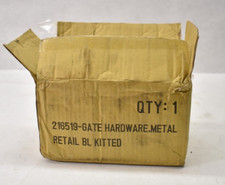 Gate Hardware Kit Black Metal Replacement Parts Bracket Support 216519