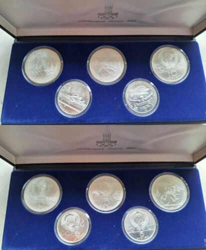 MJS-Coins: Silbermünzen "Olympiade Moskau 1980"- Russland- Silber - Bild 1 von 1
