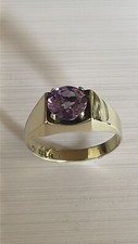 ♥ ♥   Ein berauschend schöner Amethystring in feinstem Gelbgold 333/8 Kt   ♥ ♥