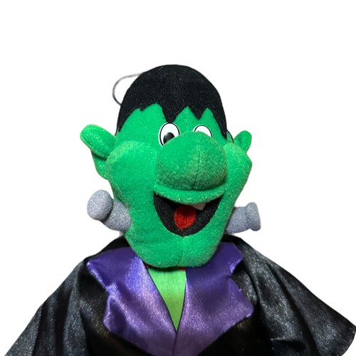 Vibrador colgante resorte movimiento sonidos Gund Frankenstein vintage Halloween - Imagen 2 de 9