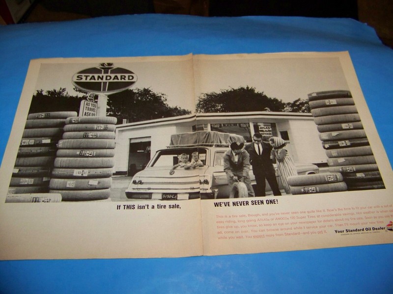 Standard Oil Dealers Original Print Ad from Magazine Vintage 1964