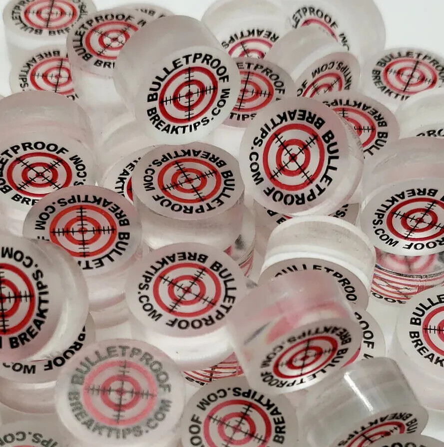 Taco de salto de rotura eléctrica a prueba de balas genuino Stockist punta transparente piscina 15 mm