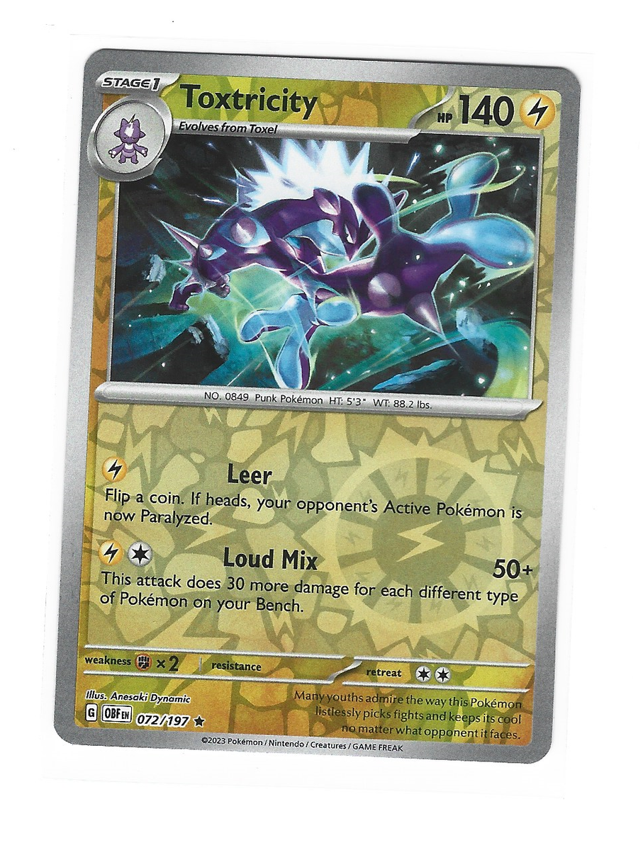 Toxtricity Reverse Holo NM OBF 072/197 | eBay