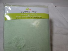 NEW Cuddle Time Light Green Changing Table Pad Cover 17"x35"x7" NIP