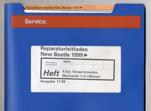 VW New Beetle, 1.6 l-Motor 100 PS MKB AWH, Reparaturleitfaden Mechanik