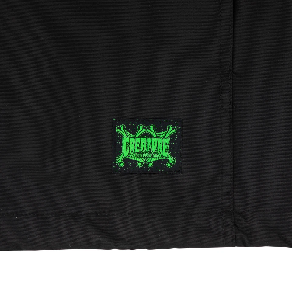 Santa Cruz Skateboards Coat Cruz Bond Bomber Jacket Black/White Stripe Rib - Image 3 of 4