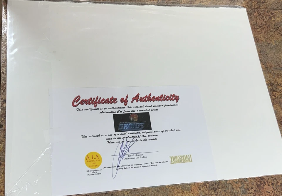 Star Wars DROIDS cel - Image 3 of 4