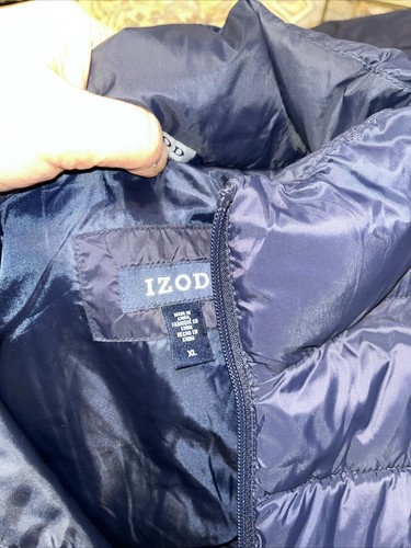 Izod Size XL Men’s Blue Quilted Puffer Vest - Picture 3 of 3
