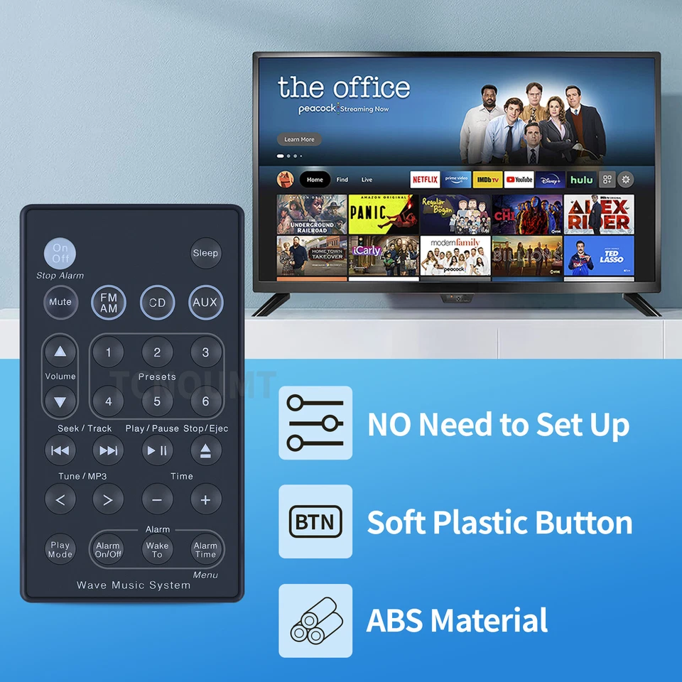 Replacement Remote Control For Bose Wave Music System AWRCC1 AWRCC2 Radio/CD - Image 3 of 4