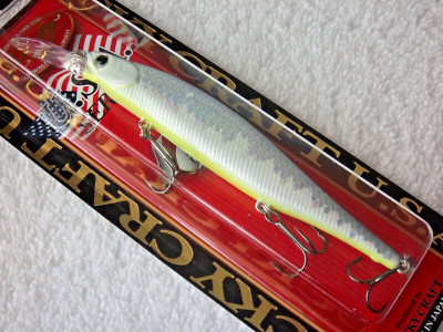 LOT OF-2-LUCKY CRAFT LIGHTNING POINTER 110DD/4-1/2'' & 1/2OZ IN MS GUN METAL SHAD