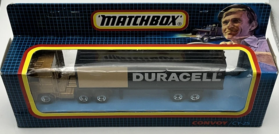 1987 Matchbox Convoy Duracell DAF Box Truck CY-25 - Image 2 of 4