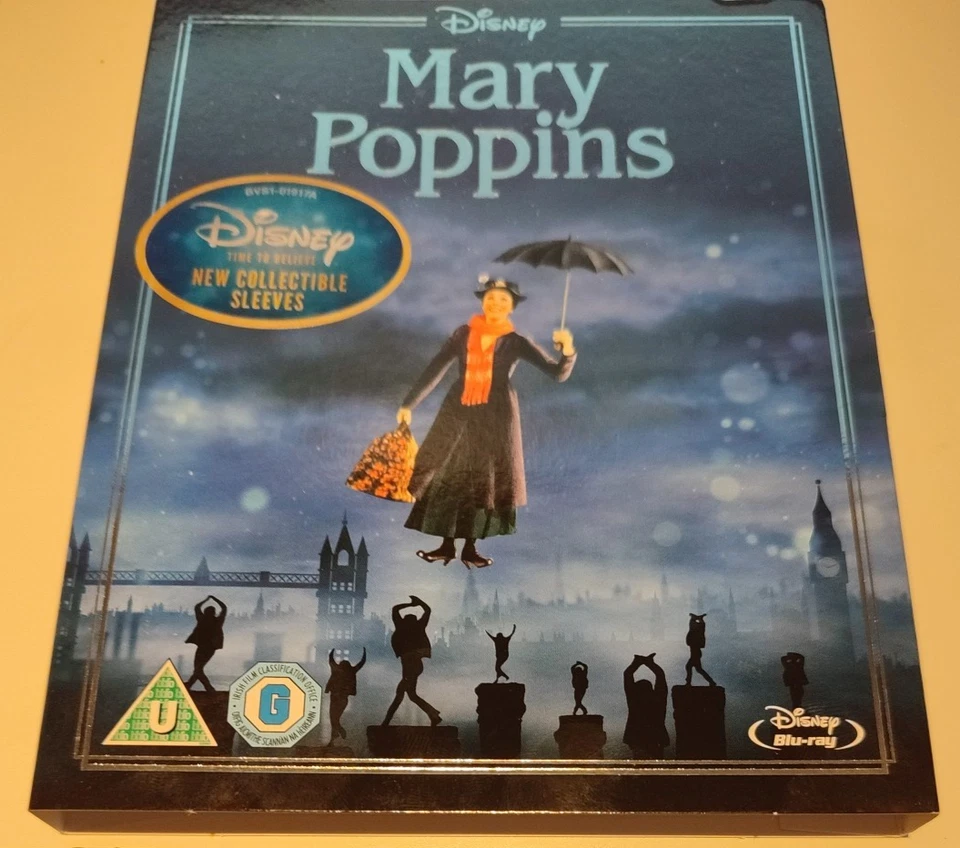 Mary Poppins 50th Anniversary Edition O-Ring Slipcase Blu-Ray Disney NEW Sealed - Image 3 of 4