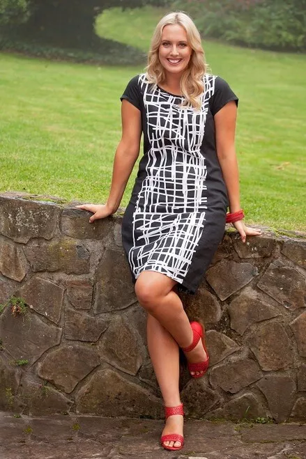 Panel shift dress cheap