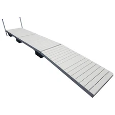 Patriot Docks floating Boat Lake dock with gray alum Decking  24, 32 or 40 ft