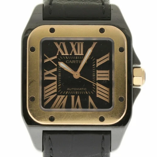 Cartier Santos - 32 mm, Stainless Steel, Rose Gold