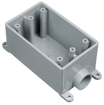 12 PAK 1/2in PVC; Field Service End Box; Single Gang. | eBay