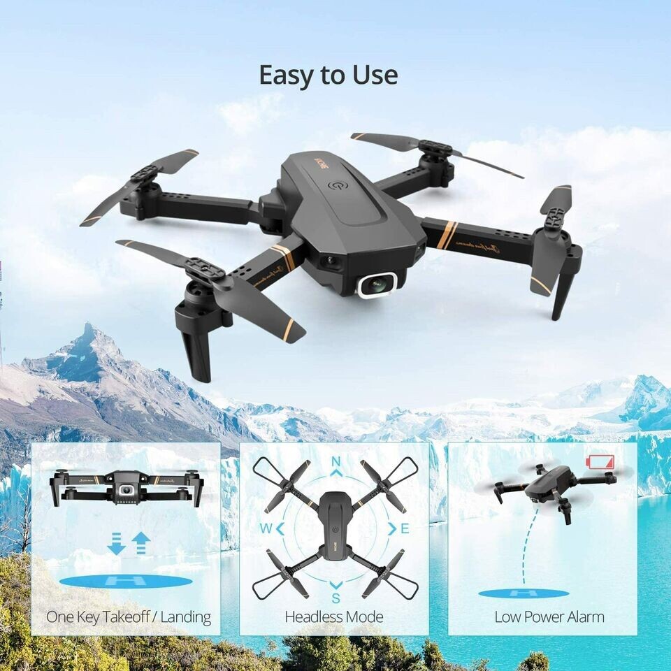 2024 NEW Rc Drone Foldable 4K HD Camera WIFI FPV Quadcopter 3 Batteries